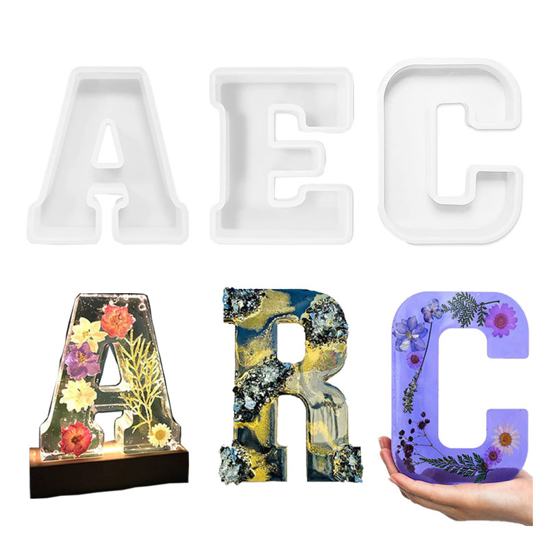 Wedding Z - 1 шт. A-Z буквы силиконовые формы