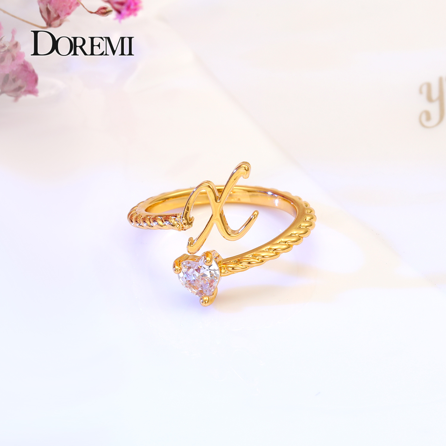 Wedding Z - Регулируемое кольцо Lateefah, подарок на заказ,