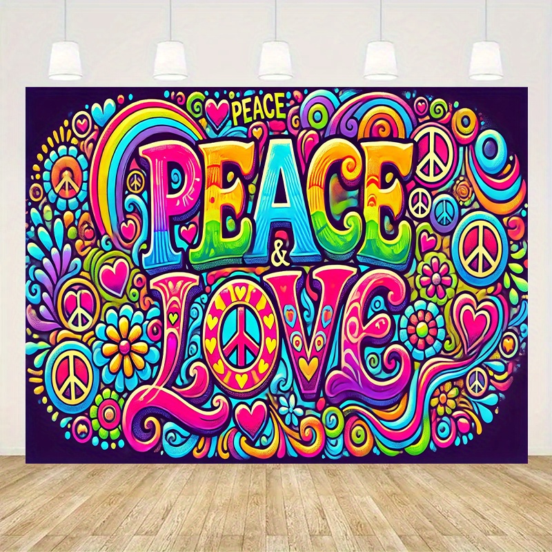 Wedding Power Supply - 1pc2DflatVivid Фон Peace and Love —