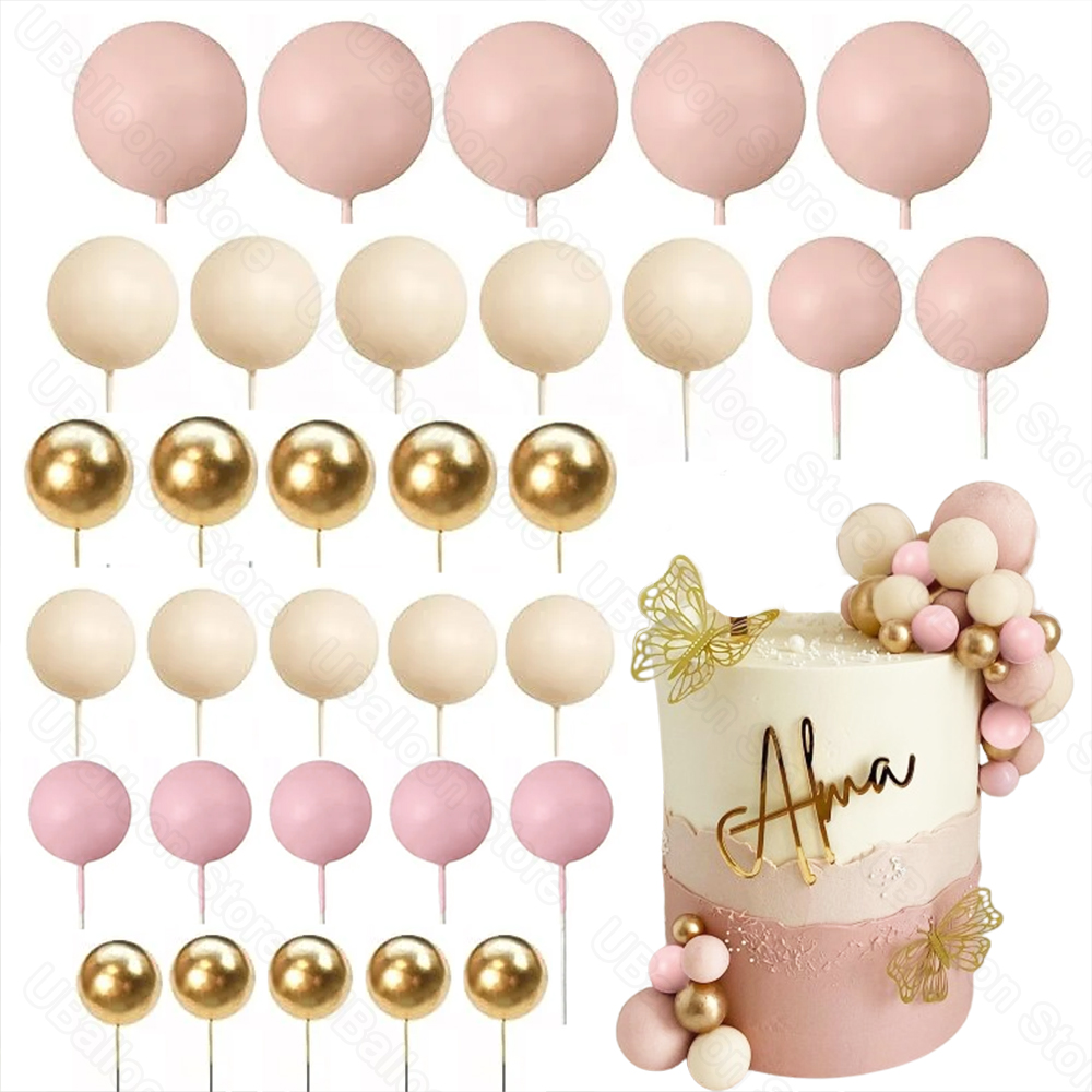 Wedding Cake Supply - 35 шт. розовых шариков для украшения