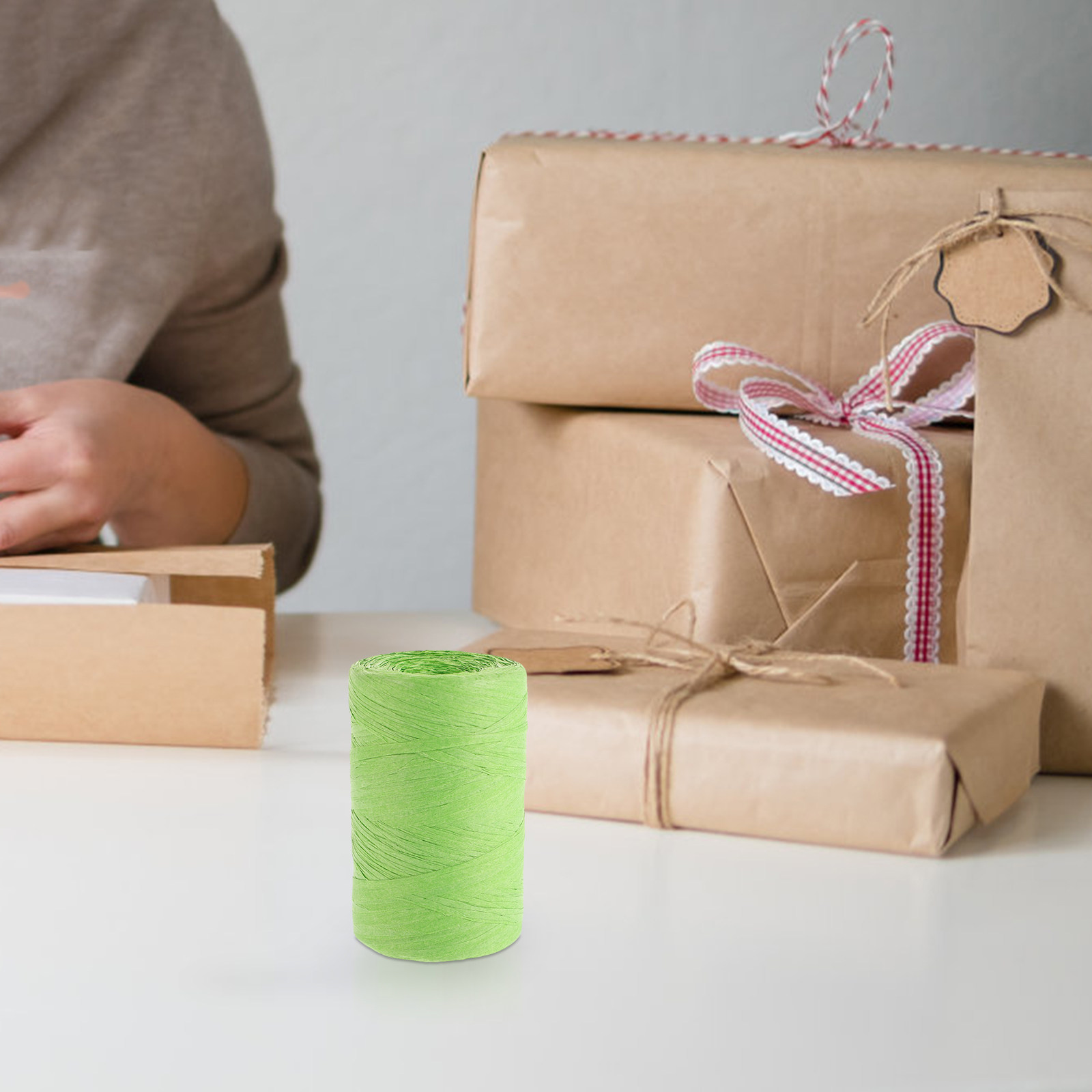 Цветная лента из рафии для пло – обзор и цена Papercraft Supply Ribbon