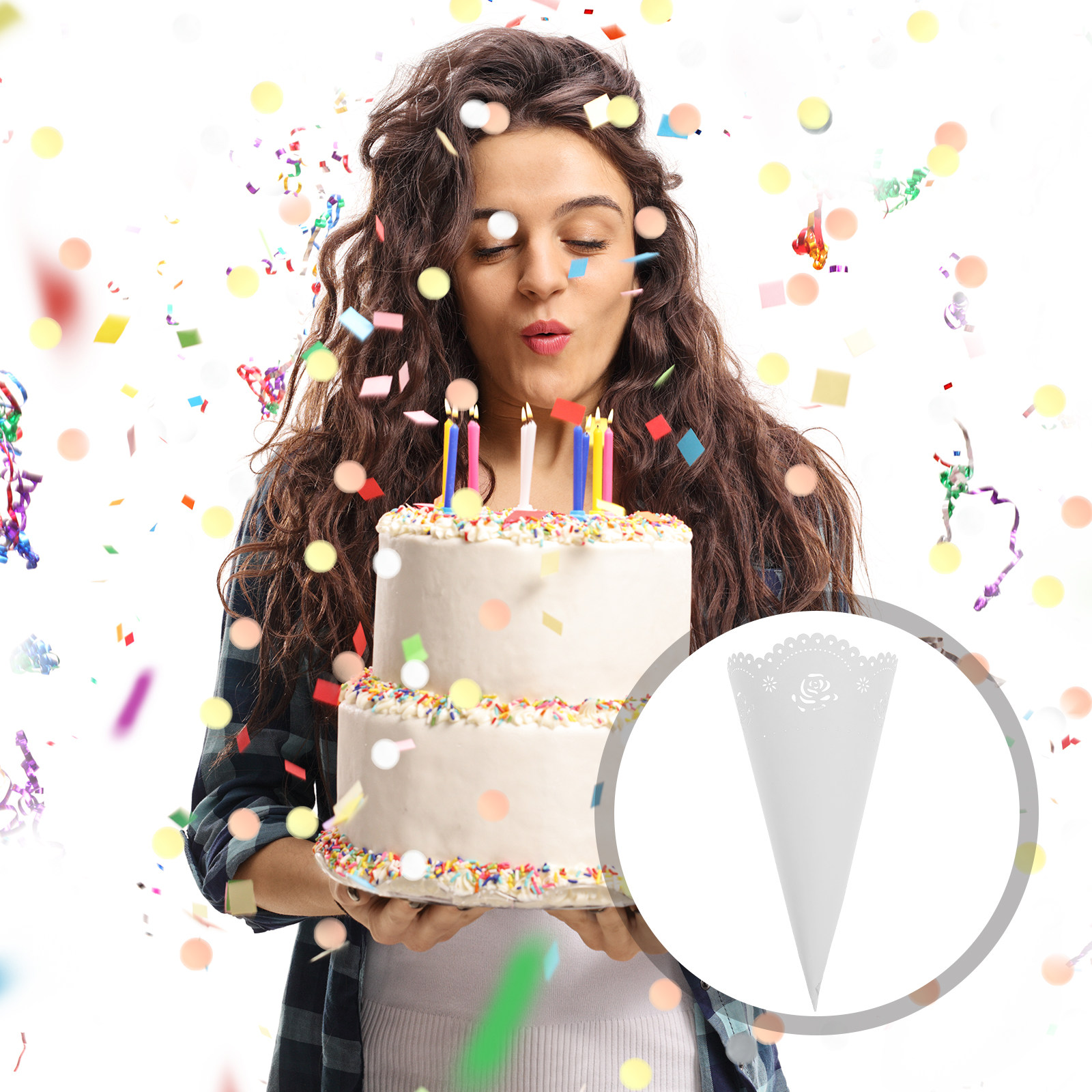 20 шт. Держатели для бумажных  – обзор и цена Papercraft Supply Confetti