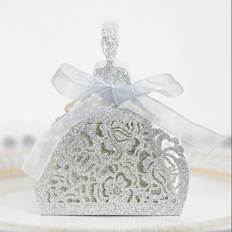 10 шт./компл. платья невесты с – обзор и цена Wedding Favor Box