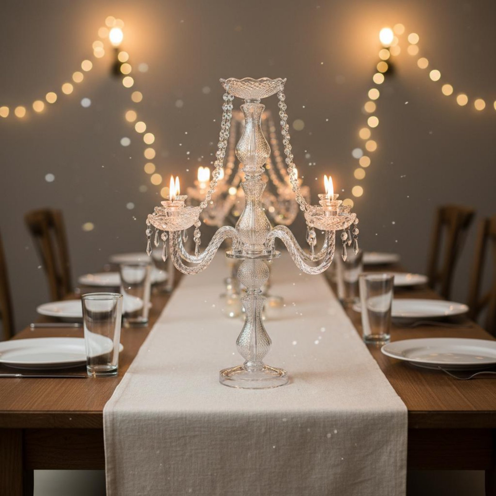 Хрустальный канделябр: Элегант – обзор и цена Wedding Decoration Supply