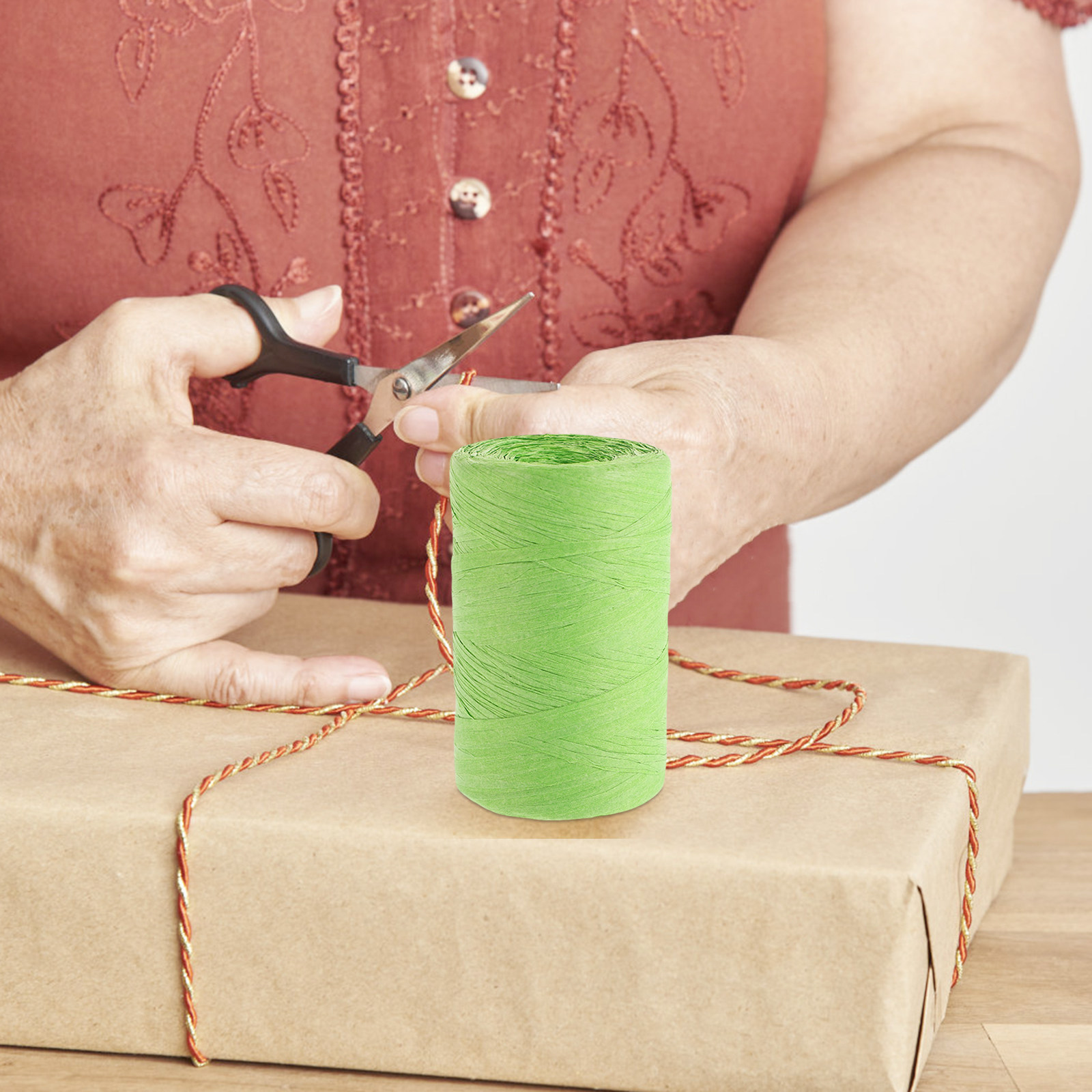 Плоская цветная лента из рафии – обзор и цена Papercraft Supply Ribbon