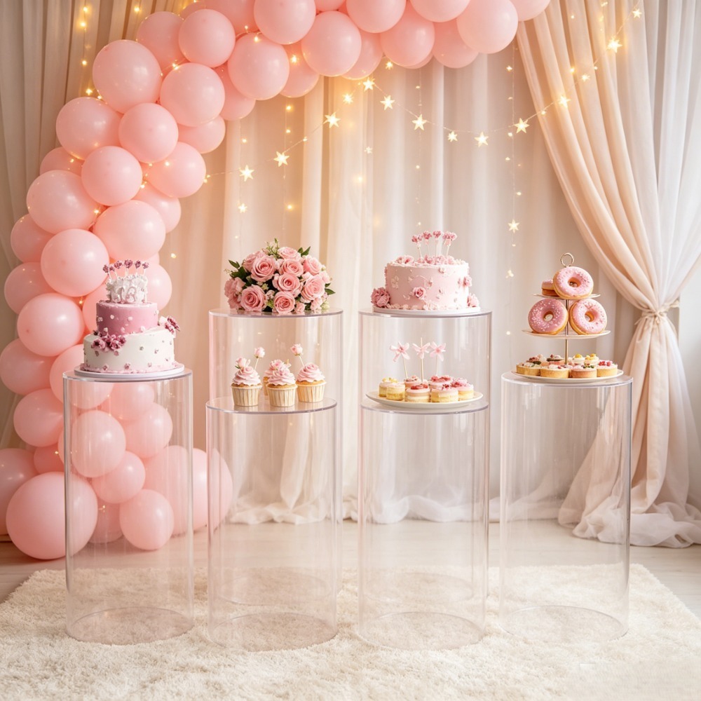 Набор из 3/5 белых цилиндричес – обзор и цена Wedding Cake Supply