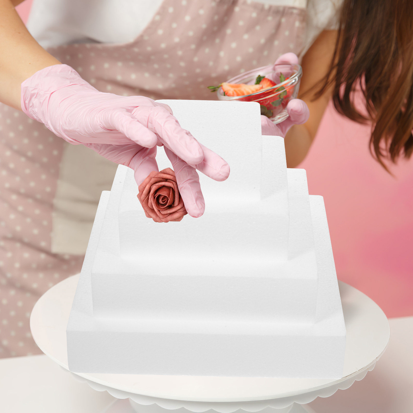 4 шт. кубических манекенов для – обзор и цена Wedding Cake Supply