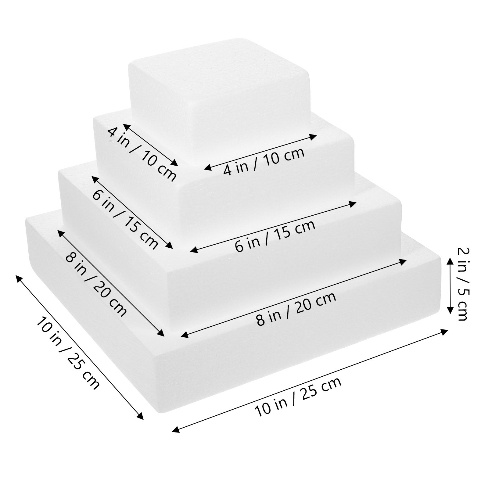 4 шт. кубических манекенов для – обзор и цена Wedding Cake Supply